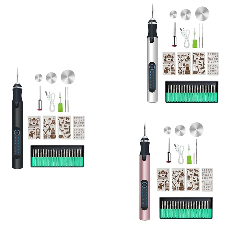 AC23-Engraving Pen, Engraving Pen For Metal, Wood, Glass And Plastic, Professional Engraving Pen Kit Engraving Tool