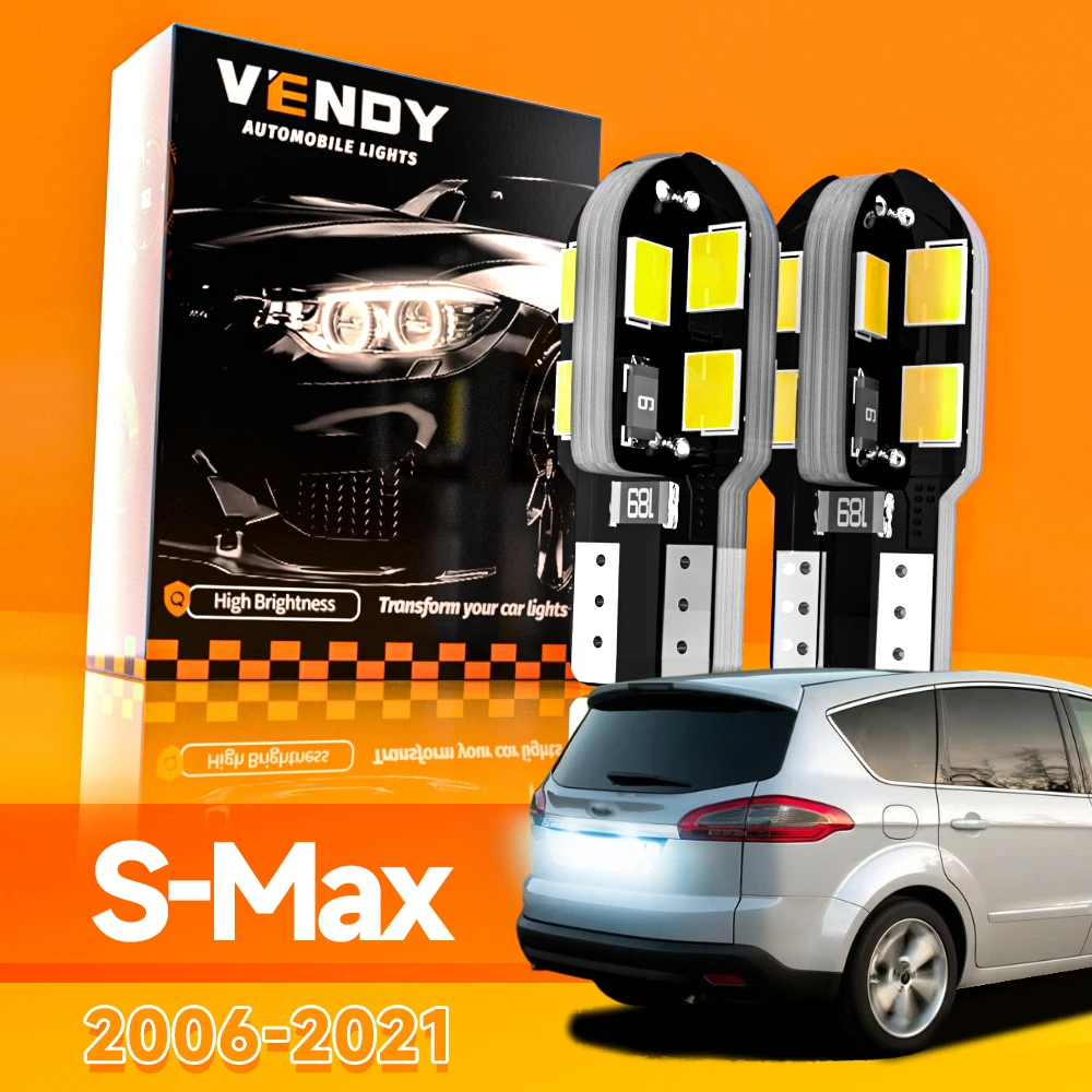 

2 шт. для Ford S-Max S Max 2006-2021 светодиодный светильник номерного знака 2010 2011 2012 2013 2014 2015 2016 2017 2018 2019 аксессуары Canbus
