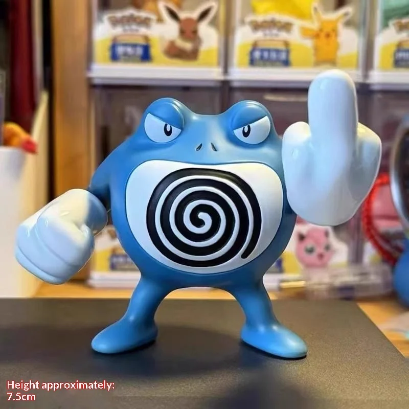figura-de-acao-pokemon-poliwrath-com-dedo-do-meio-de-75cm-brinquedo-colecionavel-de-anime-decoracao-de-mesa-para-fas-de-anime-e-colecionadores-de-pokemon