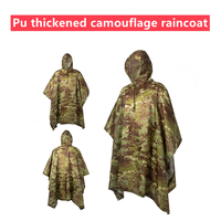 Multifunctional Raincoat Waterproof Poncho Camouflage Cover For Camping Hunting Clothes Shelter Tent Emergency Raincoat