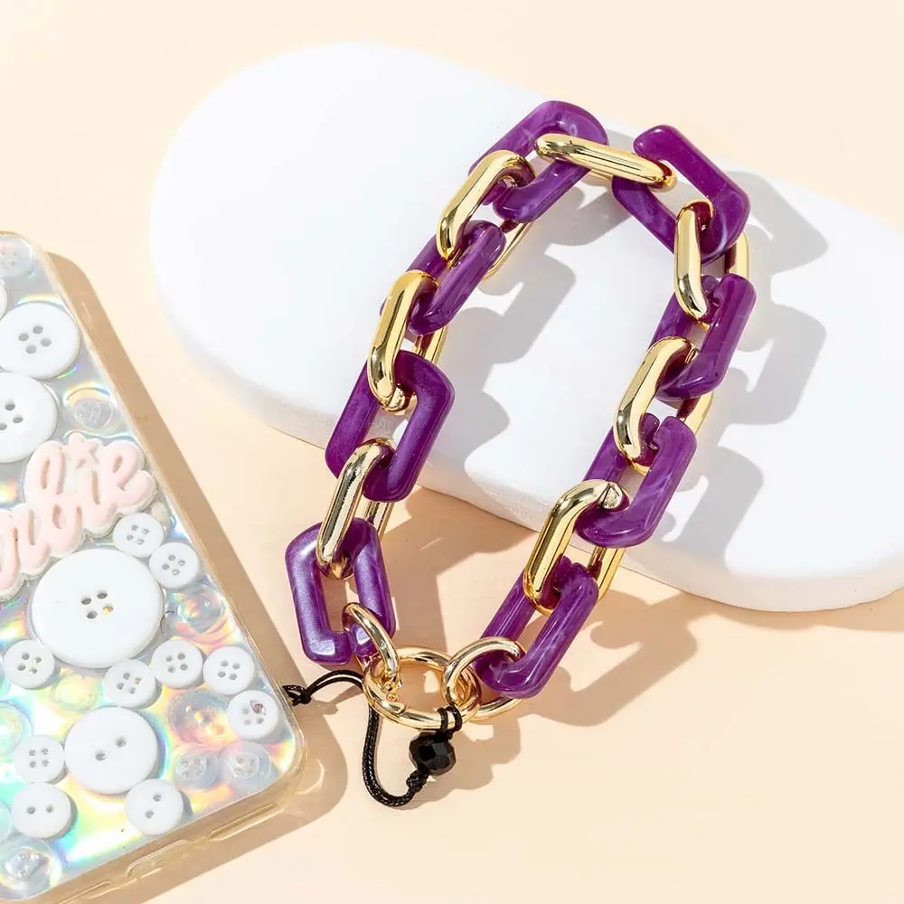 

Mobile Phone Chain Accessories Beads Chain Ring Buckle Phone Lanyard Cell Phone Lanyard Soft Pottery Rope Mobile Phone Strap