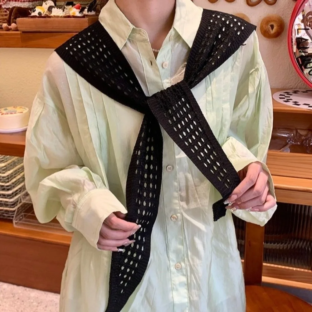 Рисунок 2 - Простая белая вязаная шаль