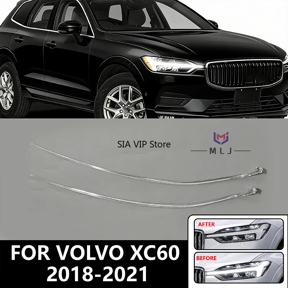 

NEW FOR VOLVO XC60 2018-2021 Car DRL Light Guide Plate Guide Tube Car Headlight Daytime Running Light Light Guide Strips