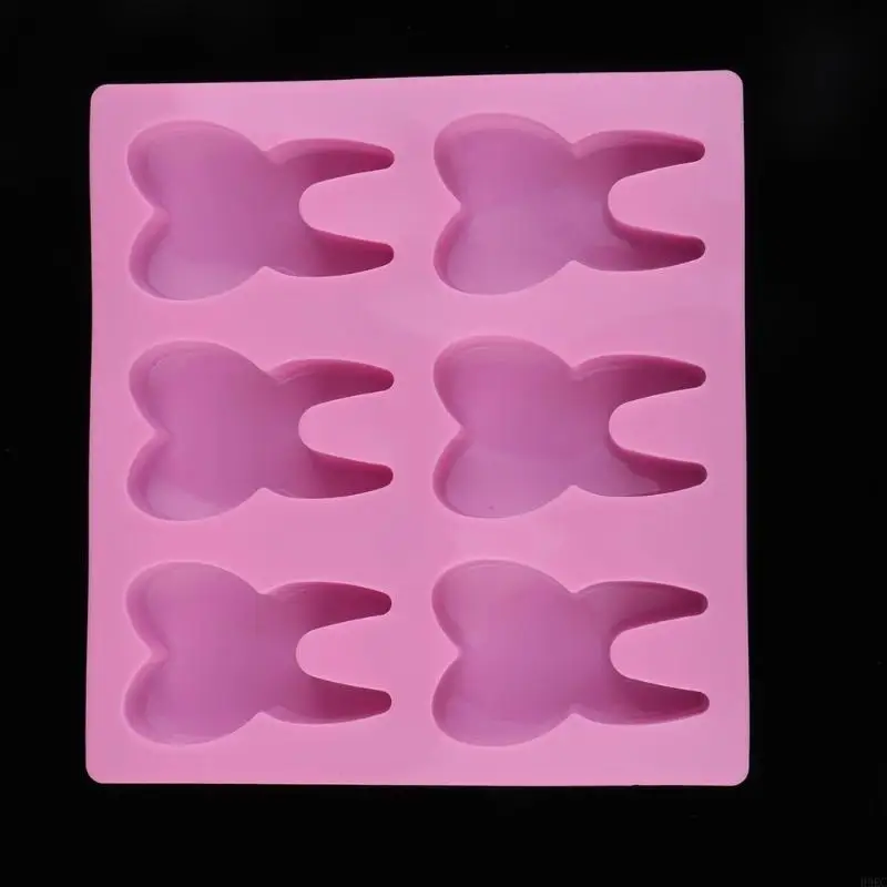 H9EC Siliconen Mini Tooth Mold Handmade Soap Cake Making Resin Casting Fondant Mold