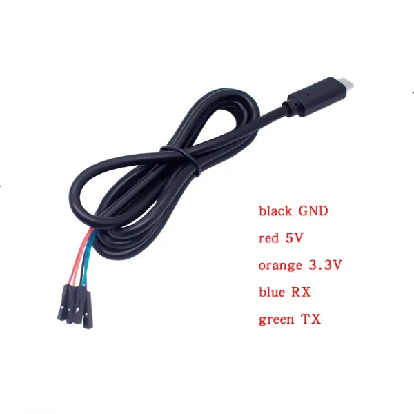 Type-c to Serial 232 3.3V 5V USB to TTL MAC OSX CH340 FT232 OTG cable cable length 1 meter