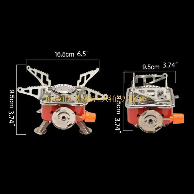 Y1AD Mini Camping Stove Folding Outdoor Gas Stove Portable Split Cooker for Bu