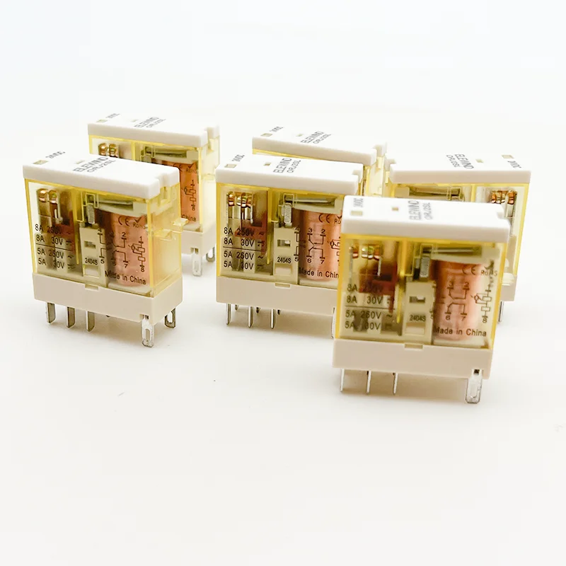 Module base Electronic Micro Electromagnetic Relay 4/6/8P DC24V DC12V AC220V