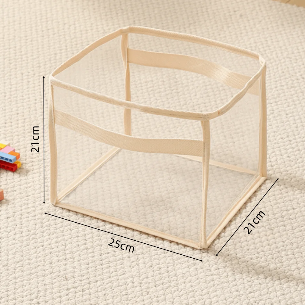 PVC Doll Storage Basket with Handle, Large-capacity