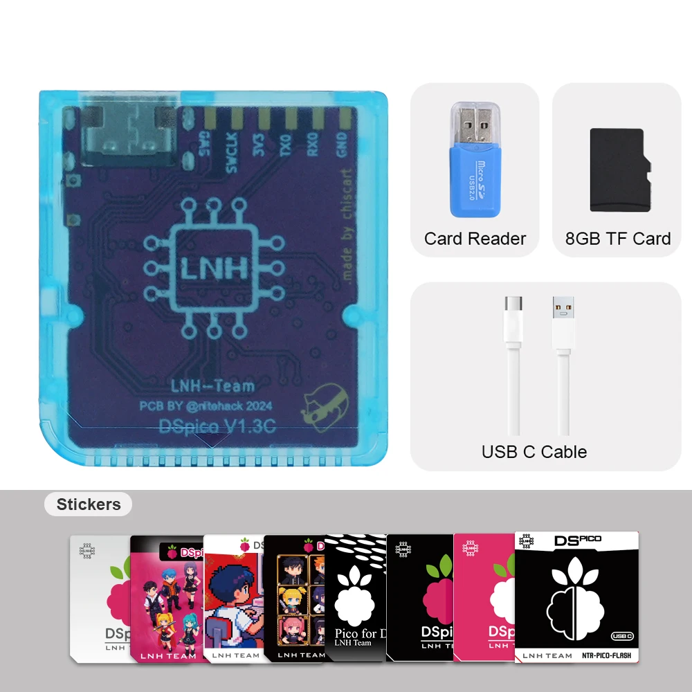 Chiscart DSpico USB C Version Game Cartridge For NDS NDSL DSi 3DS Consoles image 3
