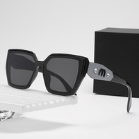 2025 Polarized Sunglasses - Square Frame UV400 Protection, Lightweight Metal Design for Women, Summer & Travel Essential