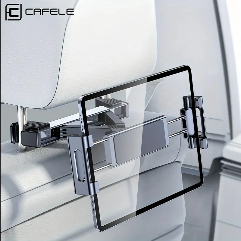 

CAFELE Car Headrest Tablet Holder for iPad iPhone 16 15 14 Car Mount Phone Holder Backseat Adjustable Stretchable 360° Rotate