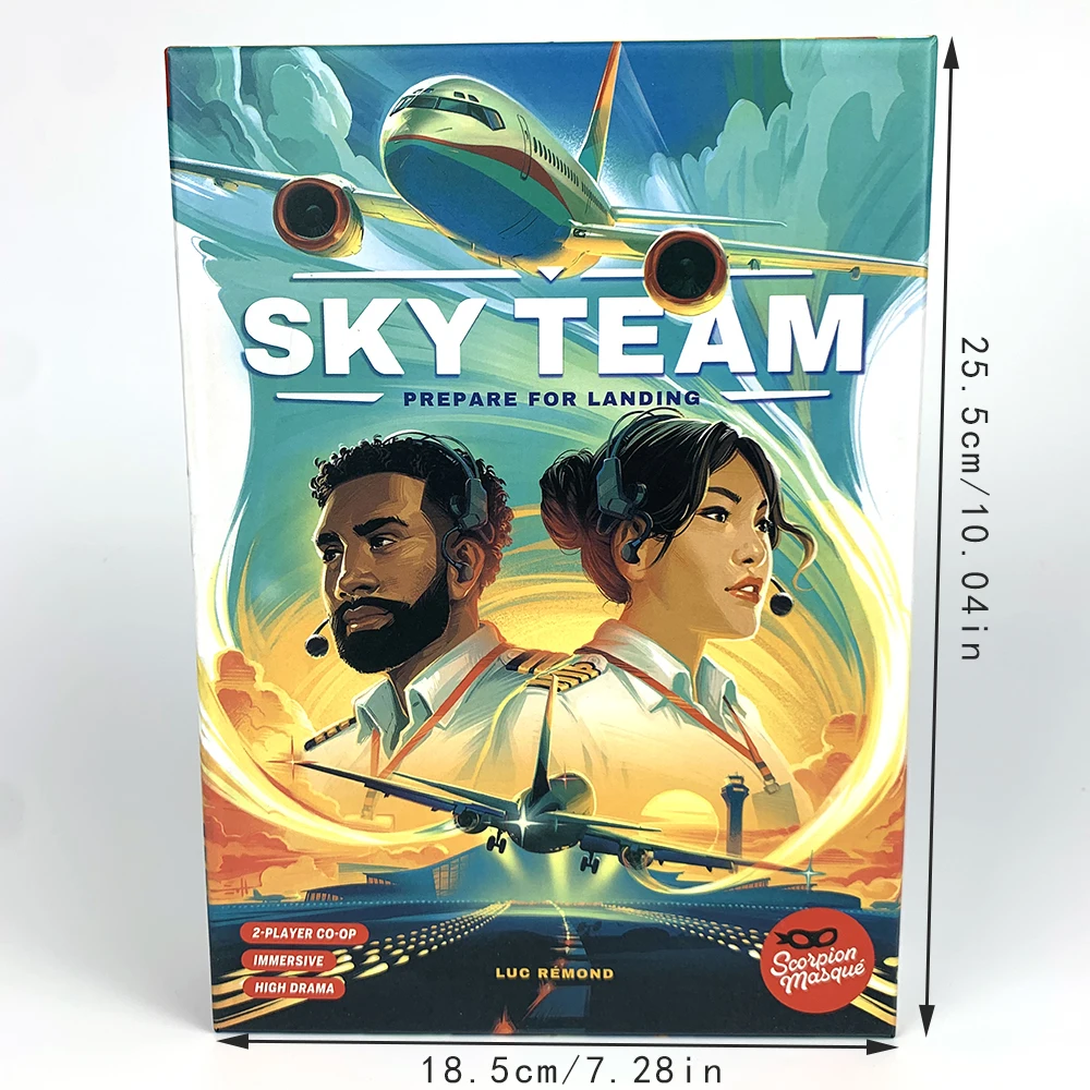 Sky Team Cooperative Board Game, Prepare For Landing| Ages 14+| 2 Players |20 Minutes Playtime, Party Game image 6