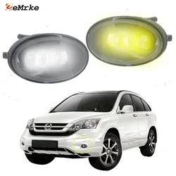 2x LED Fog Lamp Assembly with Cut-Line Lens White / Yellow Color PTF Car Light for Honda CR-V CRV RE iii Facelift 2010 2011