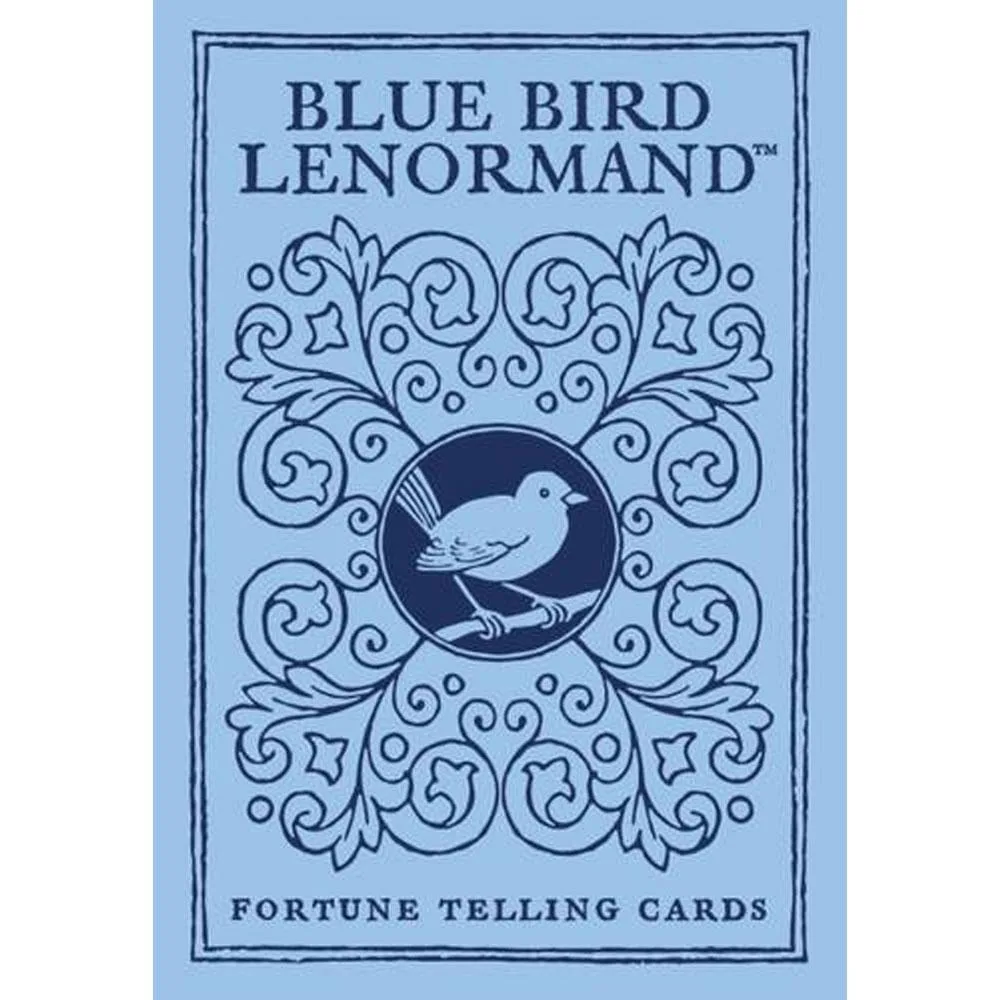 11*6.5cm English Version Blue Bird Lenormand Oracle Cards Laser Card