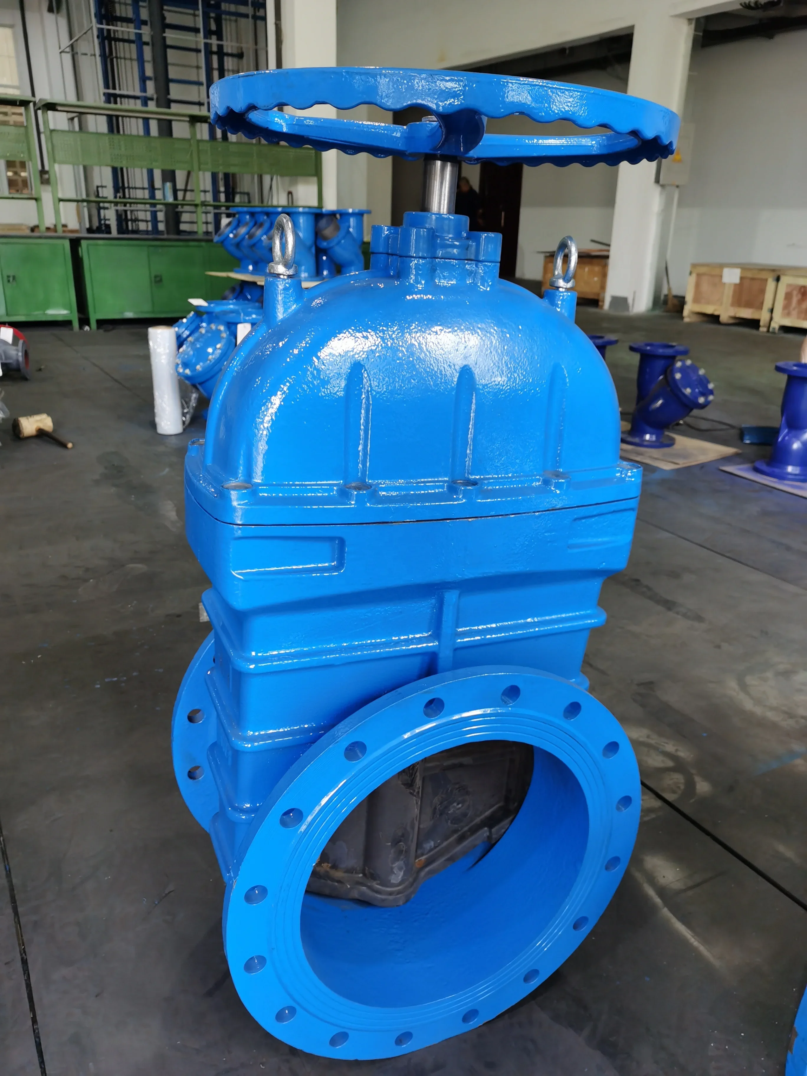 Dn400 Pn10 Qt450 Di Din3202 F4 NRS Elastic Valve Seat Gate Valve with Handwheel