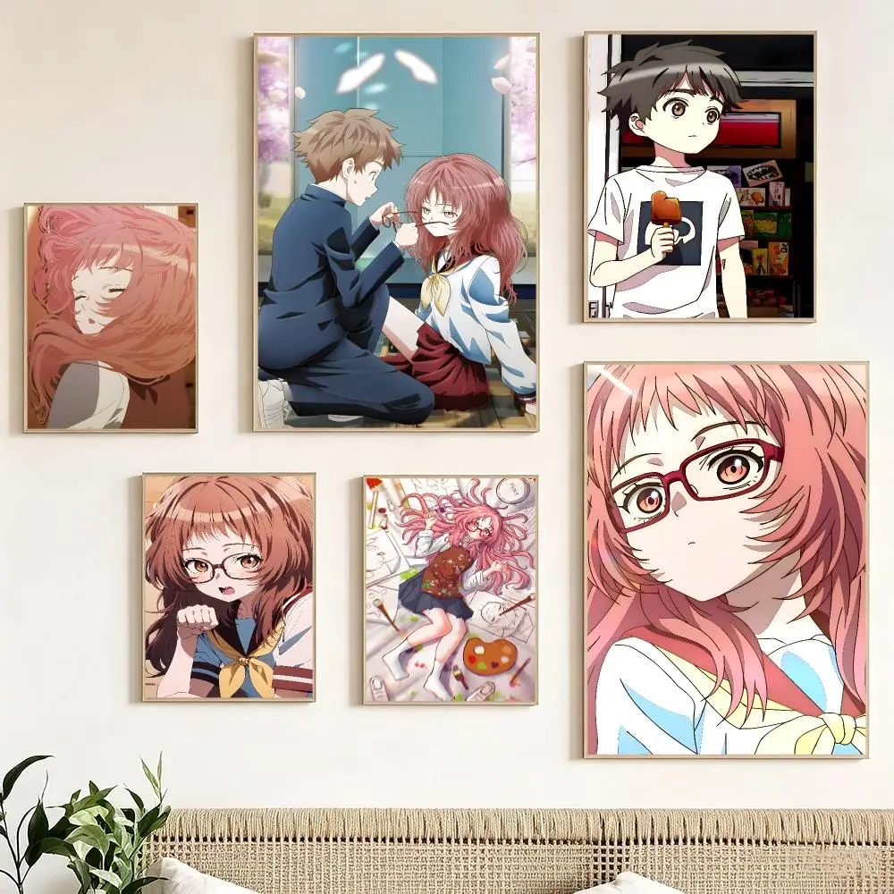 Japanese Anime G-Girl I Like Forgot Her Glasses Poster Pegatina artistica HD autoadhesiva impermeable para salon dormitorio