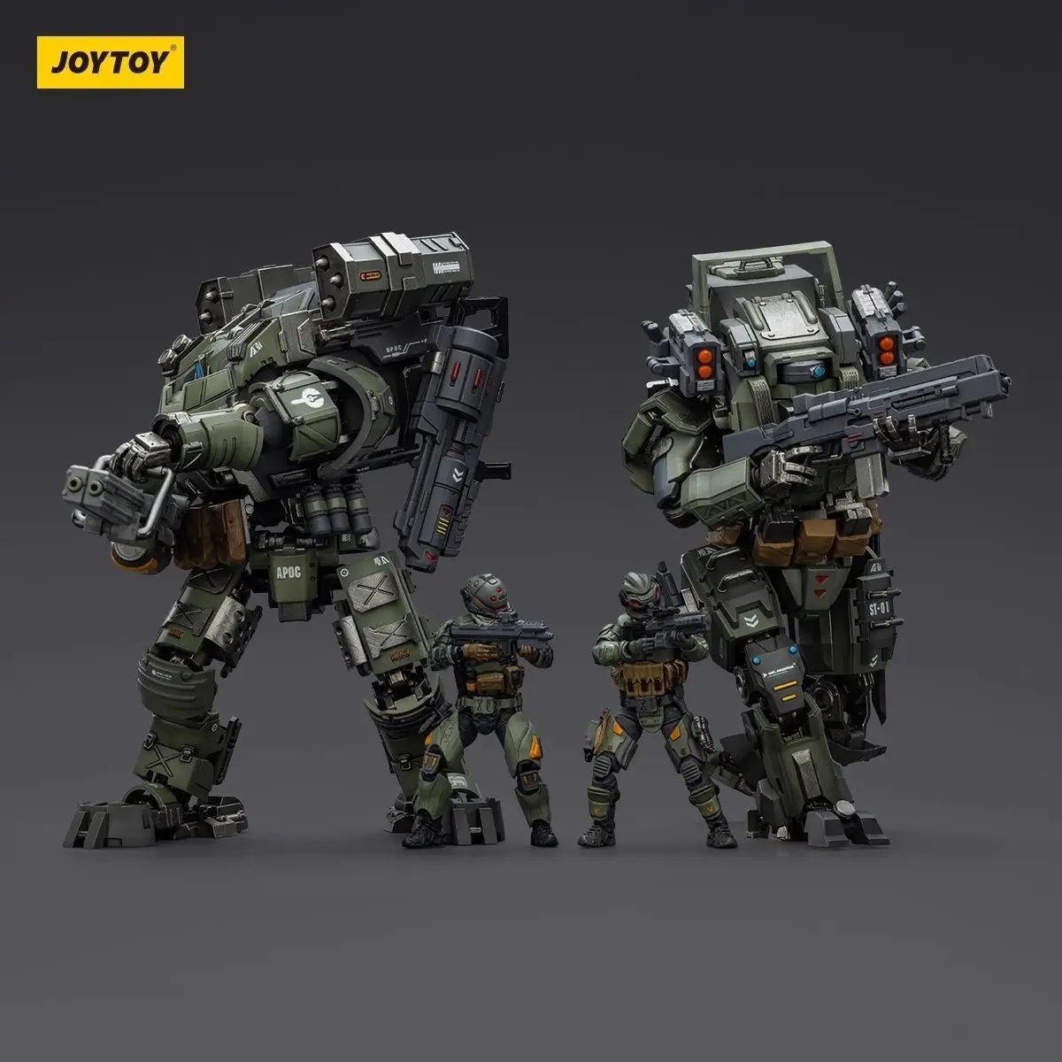 

Joytoy Mech Action Figure Dark Source Apocalypse Series Panshi Regular Combat Type Alloy Articulated Finished Collectible Model