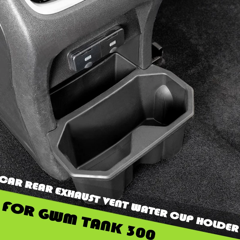 

Car Rear Exhaust Vent Water Cup Holder Fit for GWM Tank 300 Modified Auto Multi-function Storage Bucket Car Interior Parts