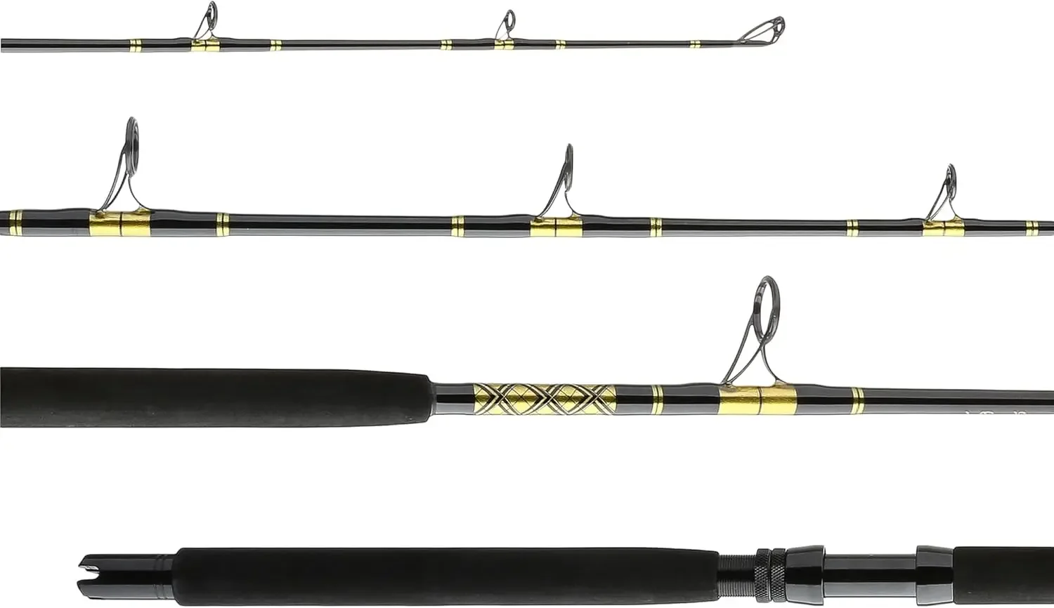 

15-50 7 Feet Spinning Rod - Black/Gold