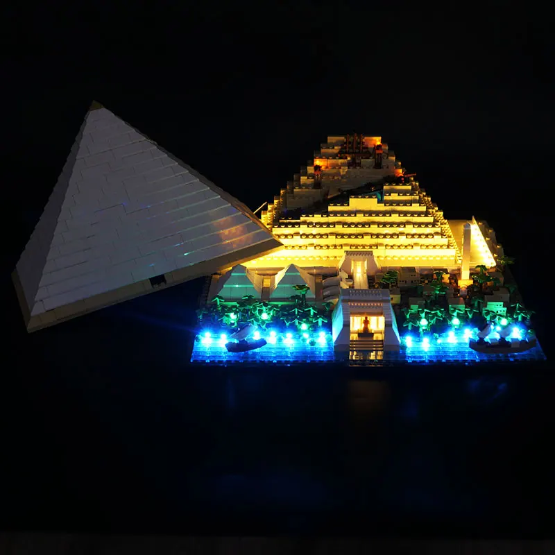Kit de luz LED para LEGO 21058, gran lámpara piramidal, Ideas, regalo DIY (no incluye bloques de construcción, Kits de ladrillos, juegos de modelos)