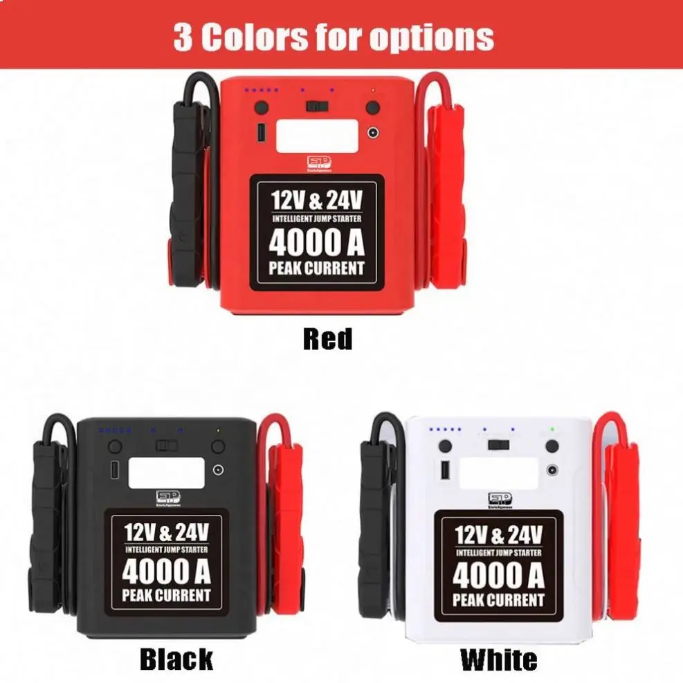 

12V 24V 56000mAh Emergency Car Workshop Lithium Battery Charger and Jump Starter 12v 24v