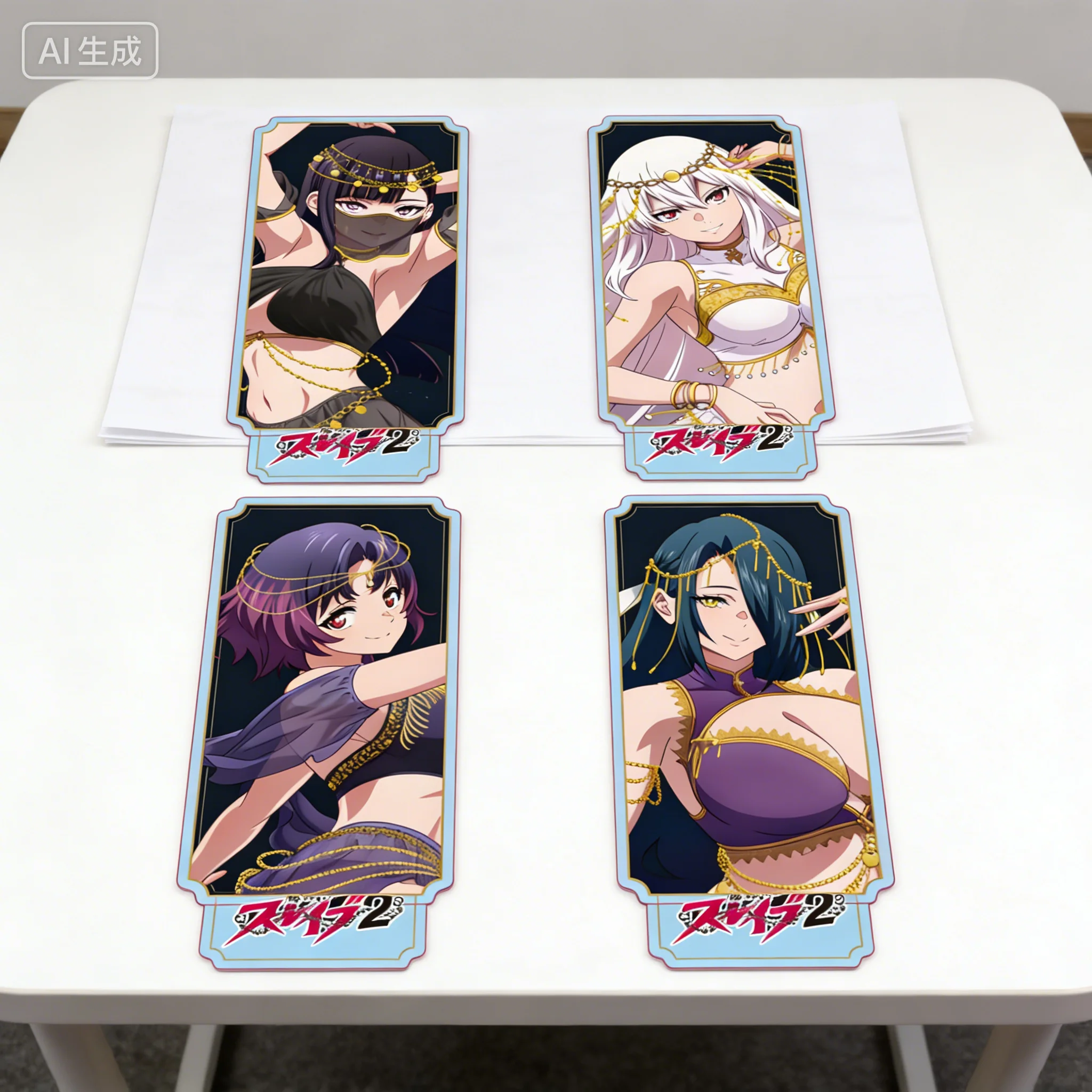 Mato Seihei no Slave 2 Izumo Tenka - Llavero con figura rectangular de acrílico de la bailarina, decoración para dormitorio, regalos para fans