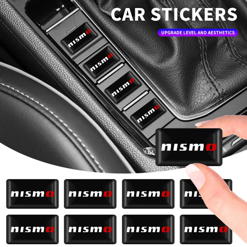 10Pcs Car Steering Wheel Sticker Badge Interior Decoration For Nissan Nismo MINI Seat Chevrolet Kia Suzuki Audi Volkswagen