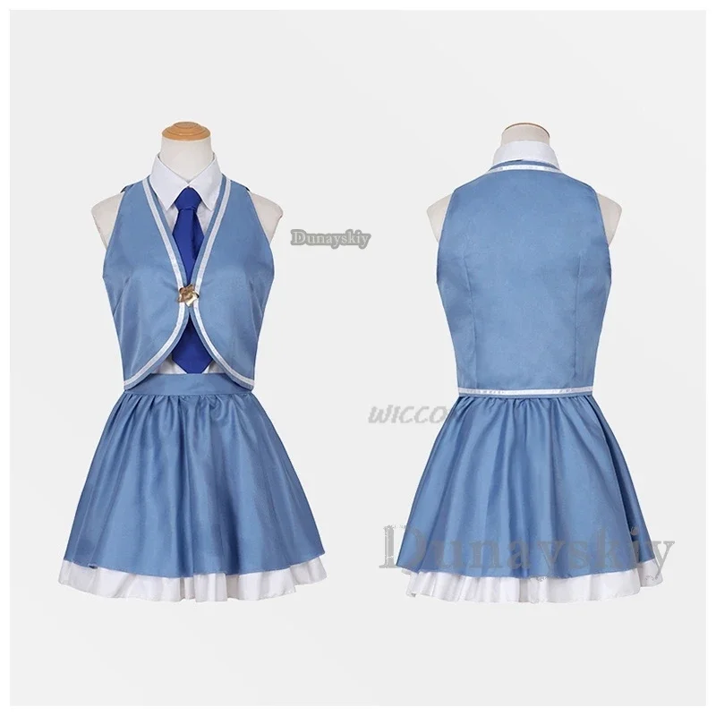 أزياء تنكرية لعبة قوس قزح لايف هارون آيرا أاماميا ريزومو تاكامين ميون كوسبلاي لوليتا فستان مثير موحد إيقاع للنساء حفلة S