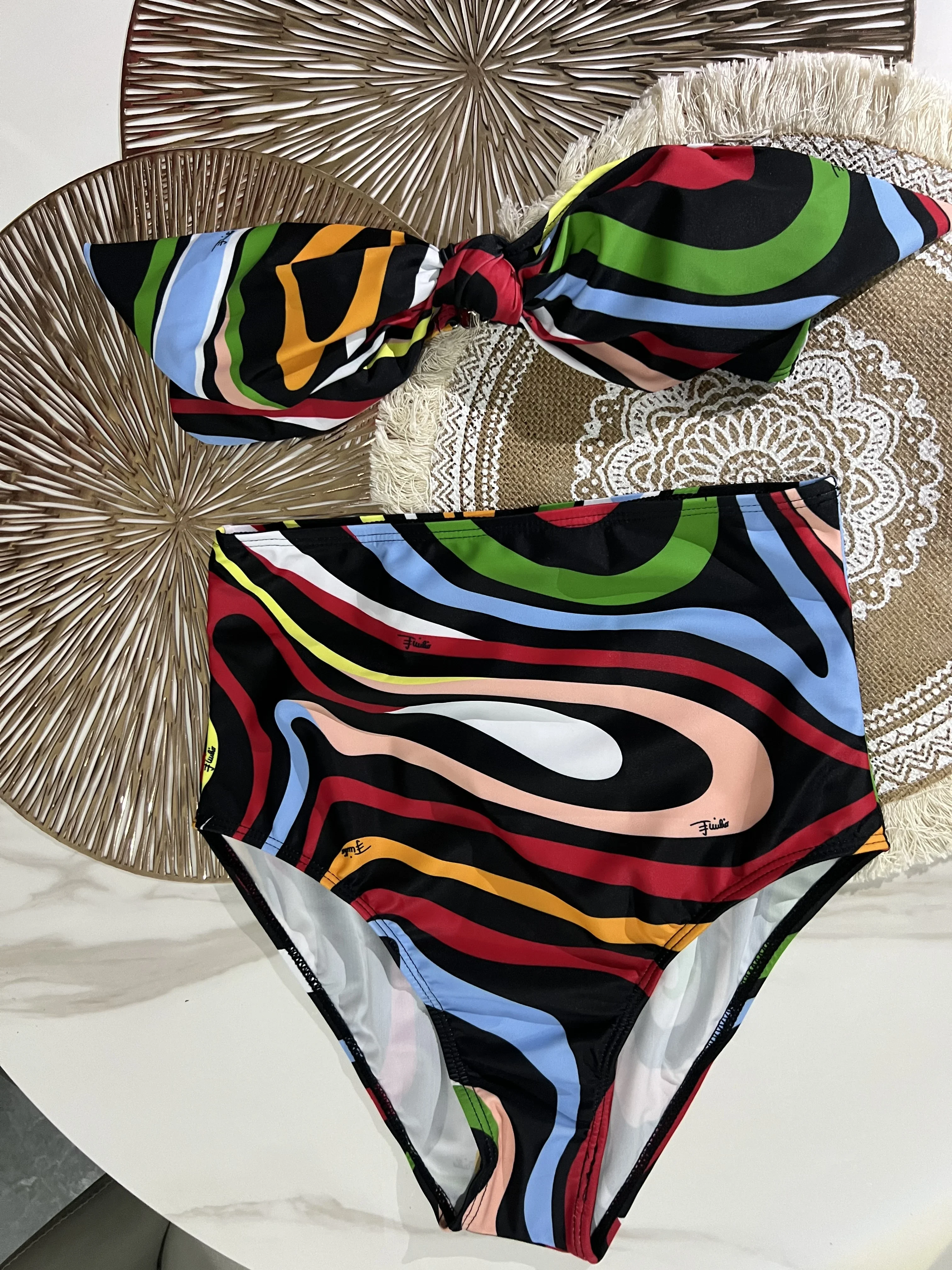 2024 Women New Fashion Printed Girl Bikini Set Women Swimwear Bathing Suits  Monokini  Micro Bikini  Swimsuit Sets Women