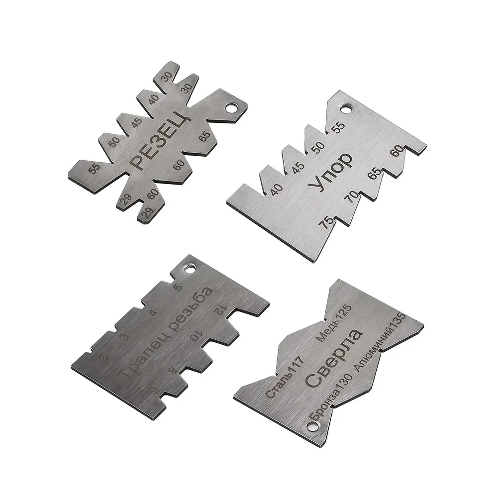 

1/4pcs Angle Gauge Thread Cutting Gauge Stainless Steel Angle Arc Model Angle Threads Screw Gauges Carpenter Gauging Measuring