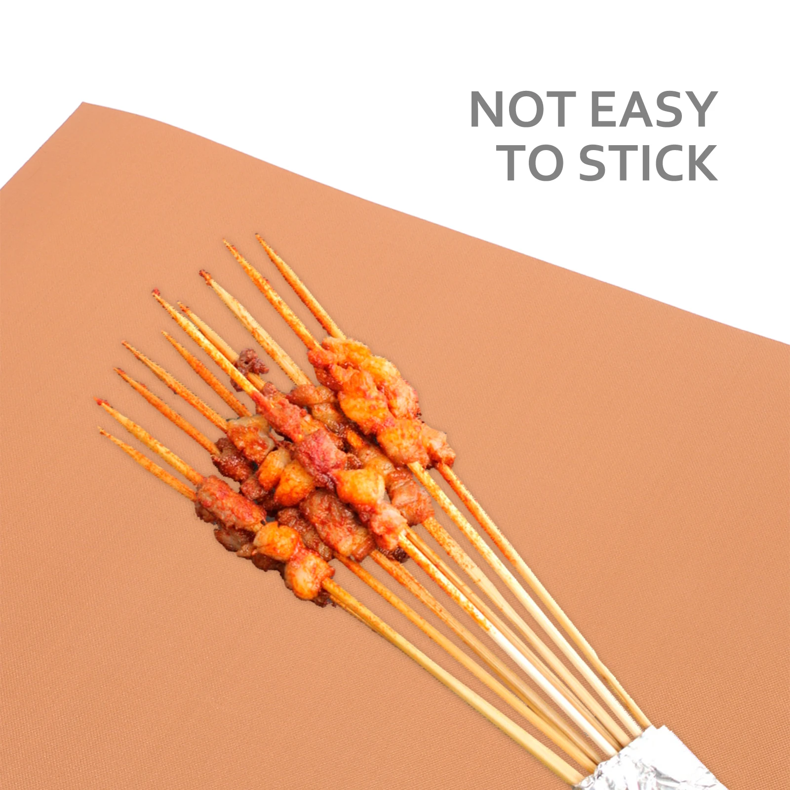 

5pcs Reusable Fiberglass Grill Mats Nonstick Bbq Mats Oven Baking Sheets Cooking For Outdoor Barbecue Grilling Barbecue