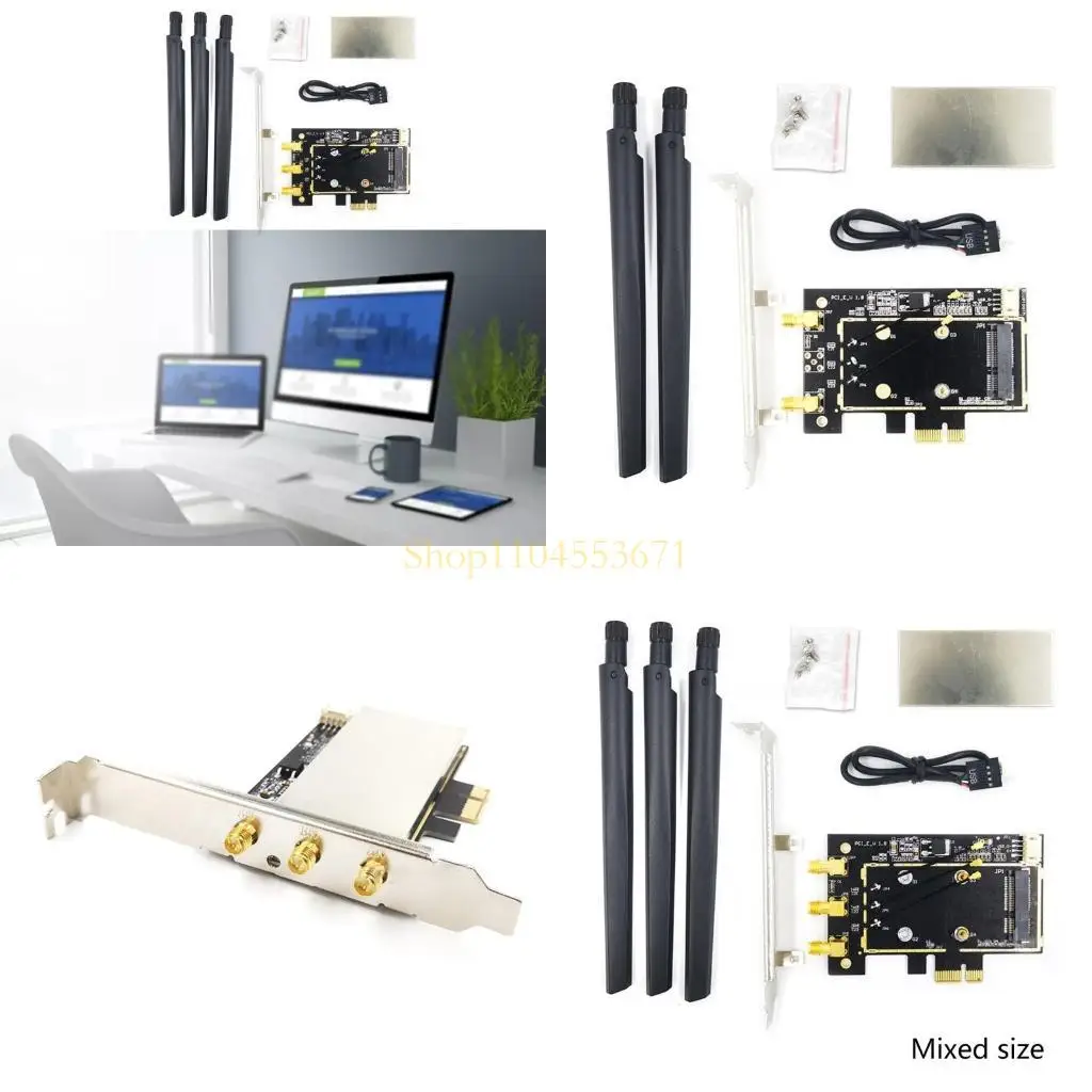 

Best Seller PCI-E To Mini Pci-Express Wireless Card Converter Support Bluetooth+Wifi
