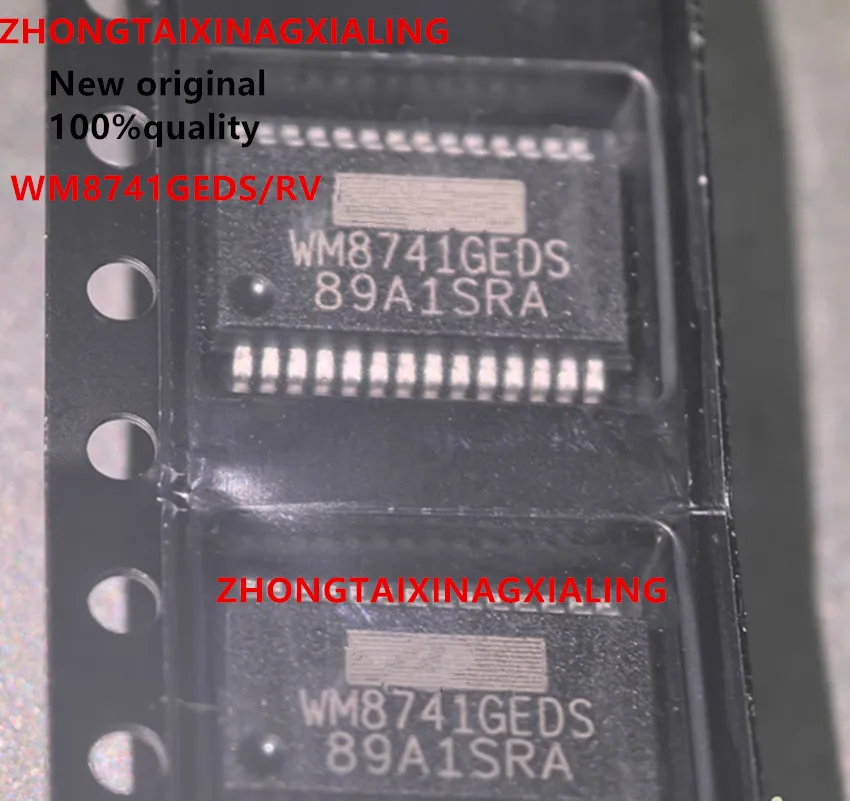 

2 шт. новые оригинальные чипы WM8741GEDS/RV WM8741GEDS WM8741 SSOP28 для обработки аудиосигналов