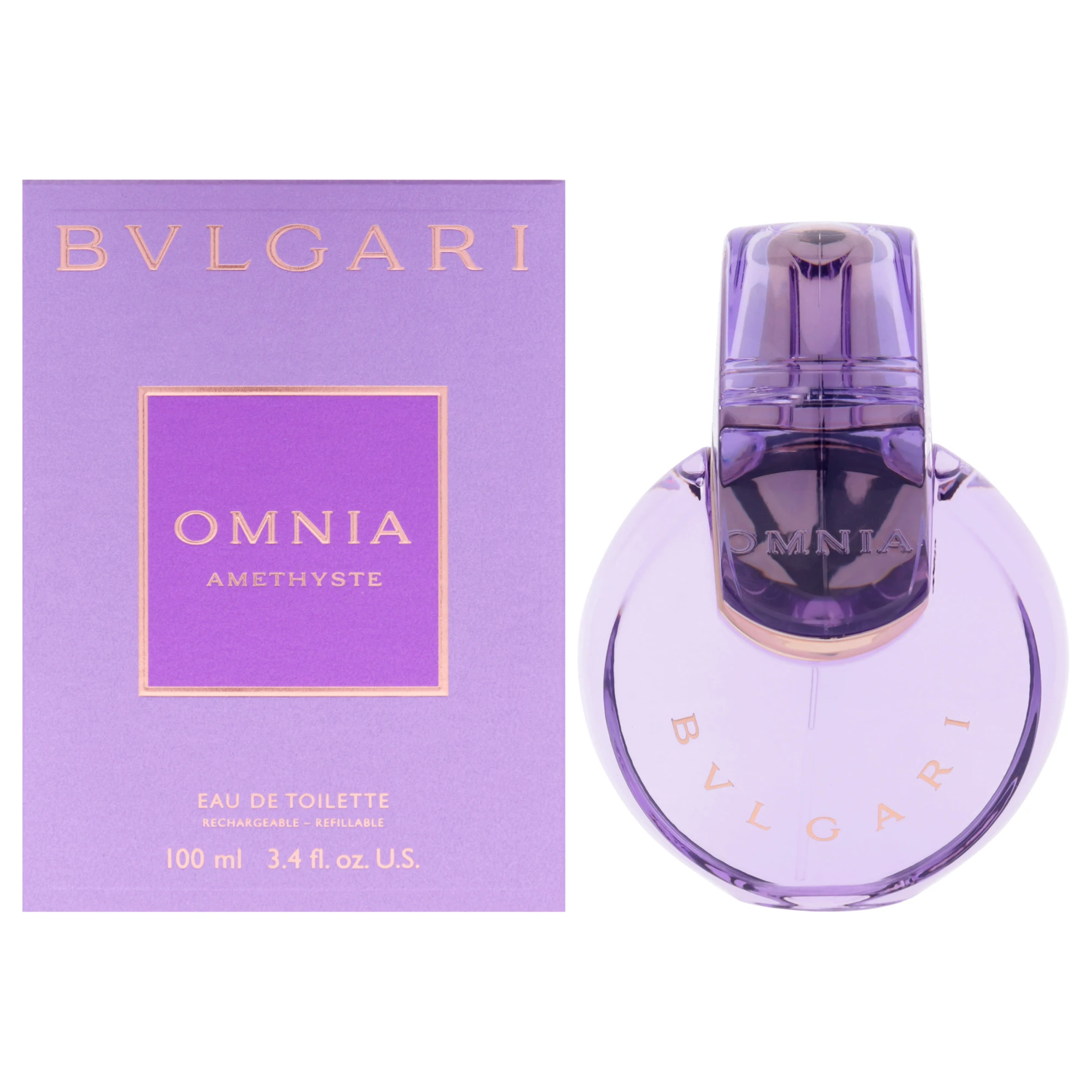 Bvlgari Omnia Amethyste من Bvlgari للنساء - بخاخ EDT 3.4 أونصة (قابل لإعادة الملء) #1