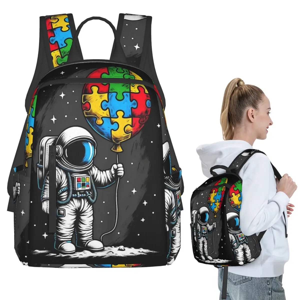Empowering Autism With Specialized Backpack Student BookBag Kids School Bag Computer Shoulder Bags Boys Girls