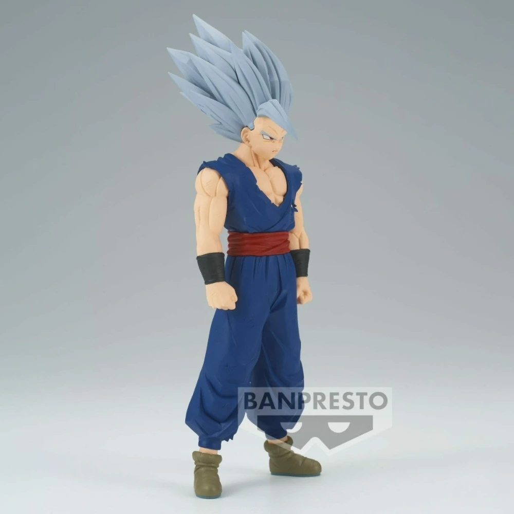 En Stock Bandai Original genuino DXF Dragon Ball Super: superhéroe hijo Gohan bestia Gohan 17cm Banpresto modelo figuras de juguete regalo