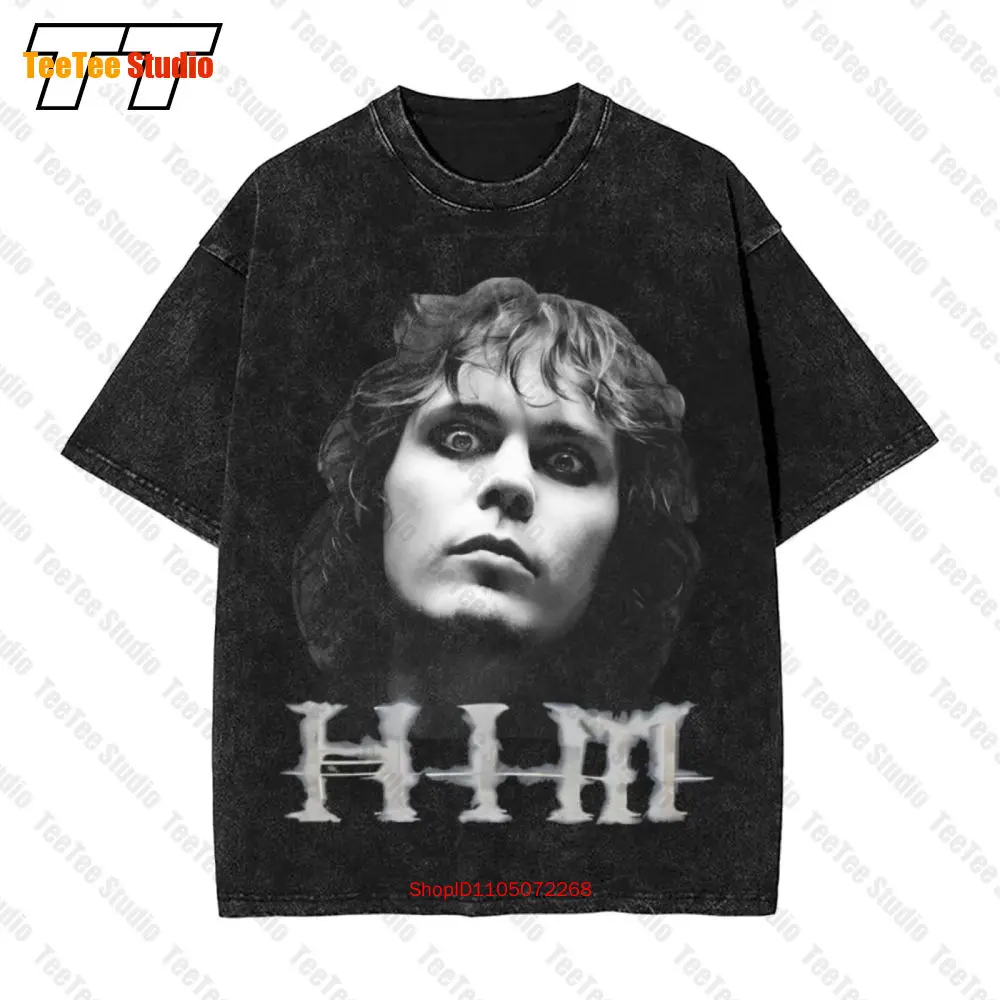 

Винтажная футболка большого размера Vtg Him Band Love Face, черная хлопковая футболка S 5XL Fan 1F1035 SIAA