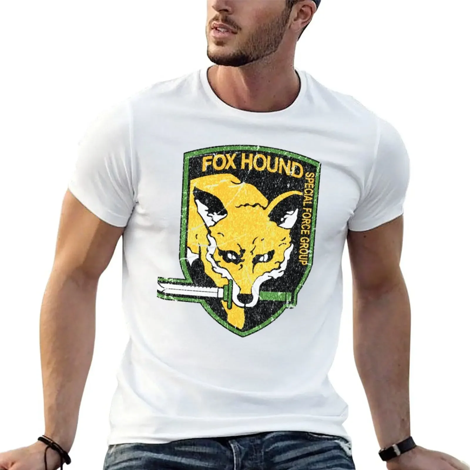 

Metal Gear Solid Metal Gear Solid Fox Hound T-Shirt baggy shirts graphics for a boy tshirts for men