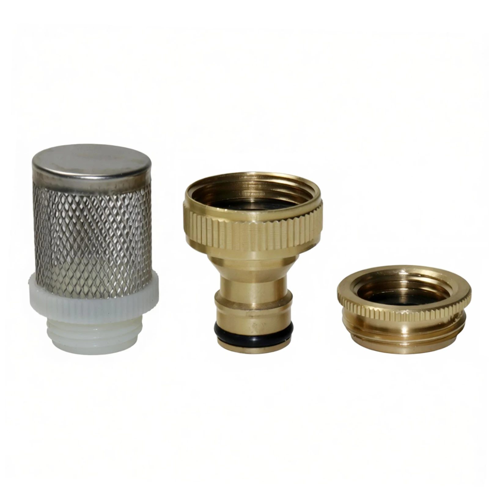 2Pcs Kit 1/2 '' stainless steel filter screen+brass nipple connector 1/2 ''&3/4 '' fish tank adapter flange drip irrigation