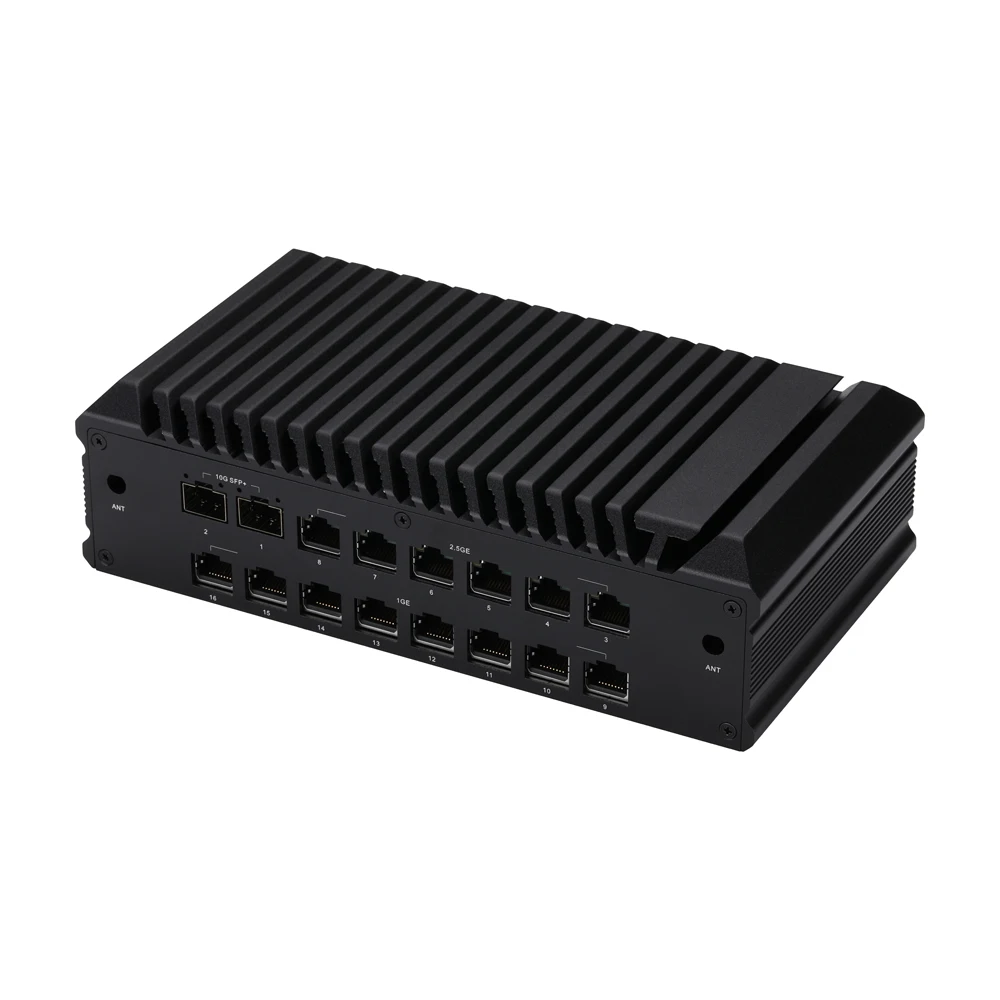 راوتر جدار الحماية Q30900SP مع 2 ×I226-V 2.5 جيجابت LAN، 2 × Intel JL82599ES SFP+، 8 × Realtek RTL8153B جيجابت LAN