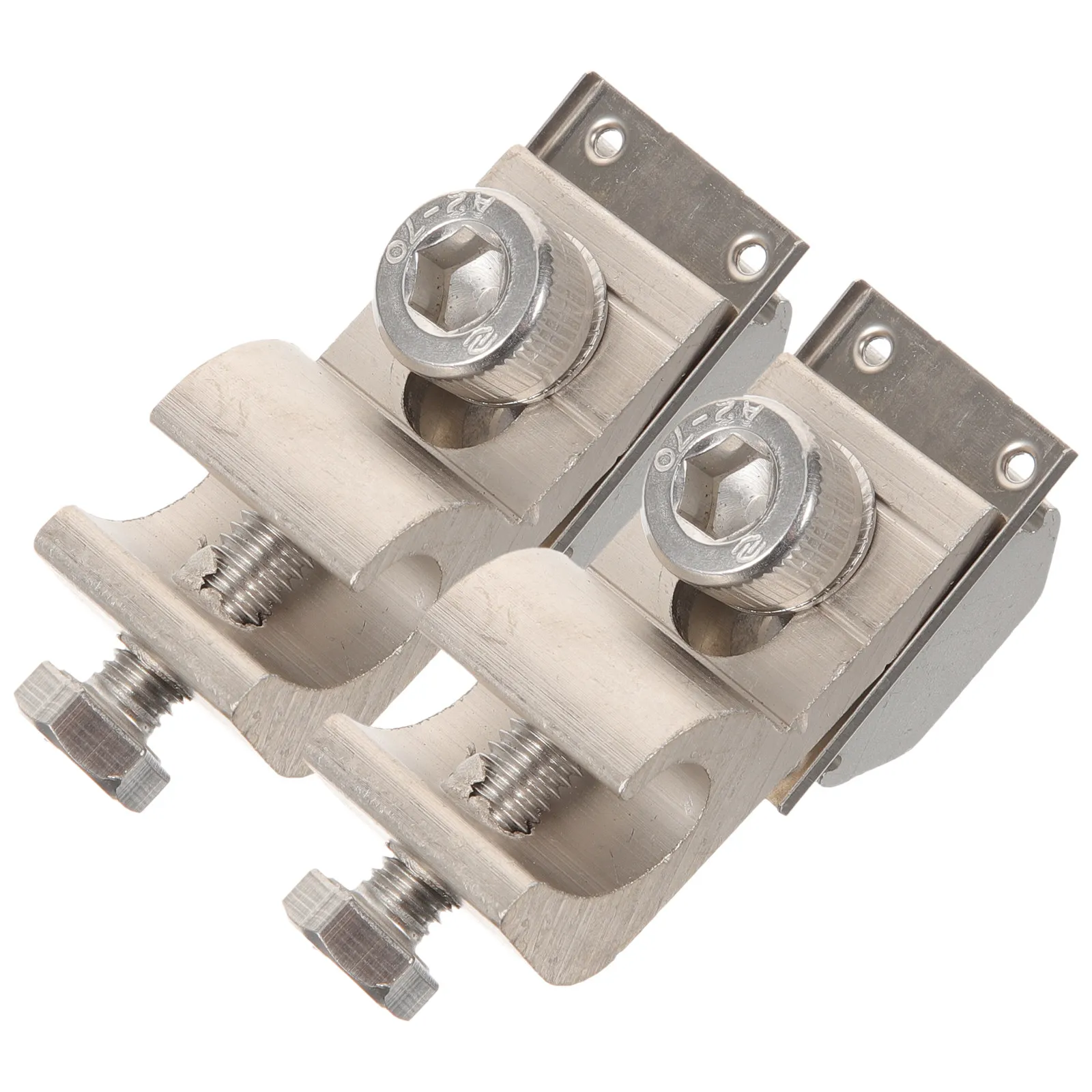 

2Pcs Solar Panel Grounding Clip Solid Metal Cable Clamp Photovoltaic Wire Grounding Bonding Clip Ground Clamp Panel Clamps