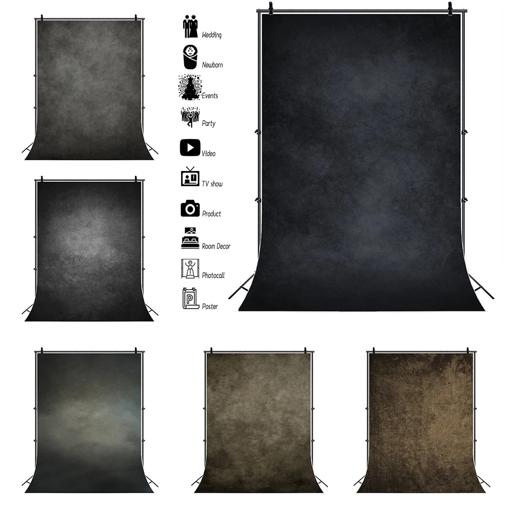 Abstract Solid Color Texture Backdrop for Photography Adult Kids Portrait Photo Studio Wedding Newborn Photo Background Banner