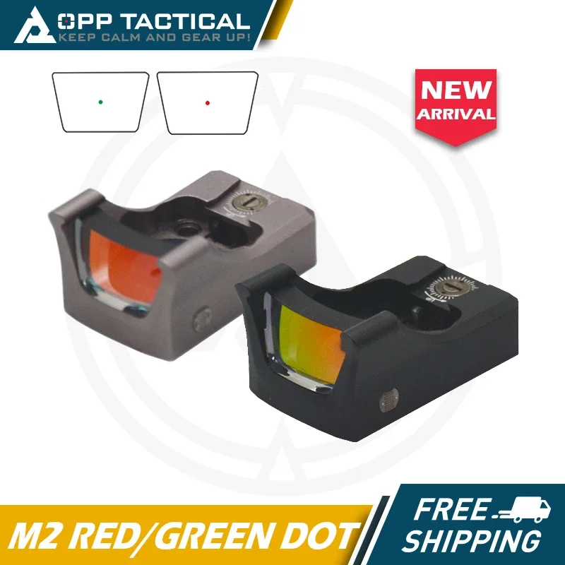 M2 Metal 3 MOA Green Red Dot Reflex Sight Light Sensitive Open Opitc Scope Sight for Tactical Pistol Airsoft