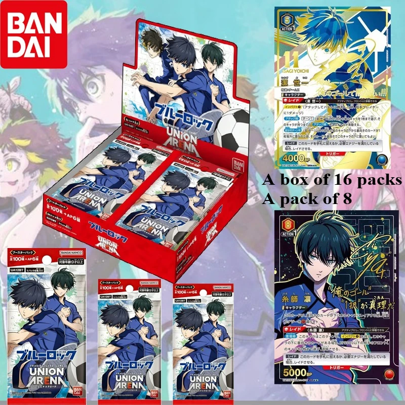 

Original Bandai UNION ARENA TCG Card Game Blue Lock Booster Pack UA12BT Japanese Anime Football Sports Deck Build Battle Gift