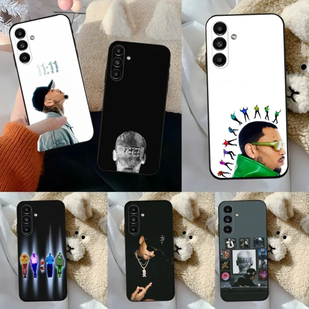 

Rapper Chris Brown 11 11 Phone Case For Samsung S24,23,22,30,21,10,9,Ultra,Plus,Lite,FE,5G Black Soft Case
