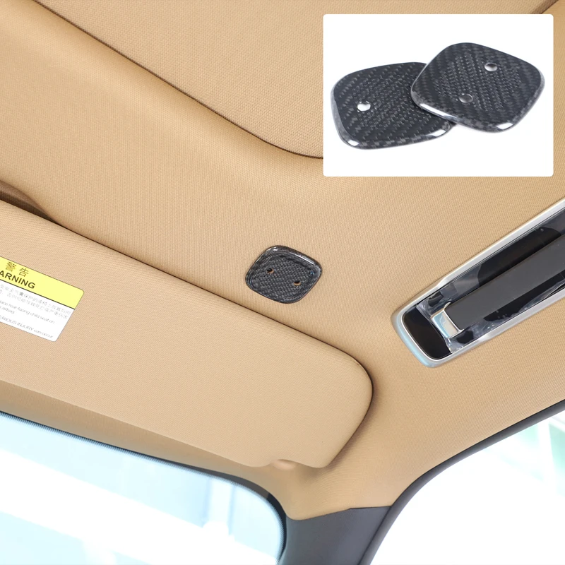 

Для Land Rover Range Rover Executive 2023 2024, крышка звукового сигнала, наклейки для украшения интерьера, автозапчасти из настоящего углеродного волокна
