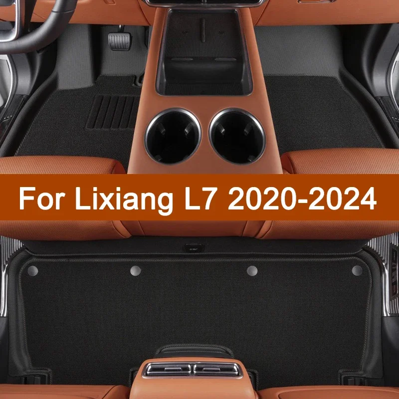

Wholesale Floor Mats for Lixiang L7 2020 2021 2022 2023 2024 TPE Waterproof Non-slip Foot Pad Double deck Car Carpet Floor Liner