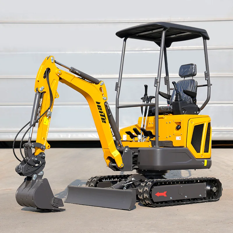 Hochwertige Minibagger 1 Tonne China Großhandel EPA CE 1000 kg Kleiner Bagger 2 Tonnen Multifunktions-Mikrograbenbagger Maßgeschneidert