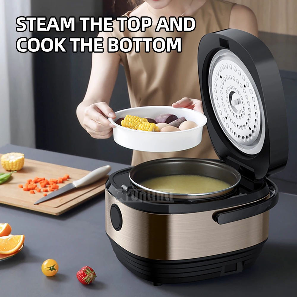 Рисоварка 5л Panela De Arroz Elétrica, сепарационная плита для рисового супа, машина для приготовления пищи с антипригарным покрытием, умная, 3-4 человека