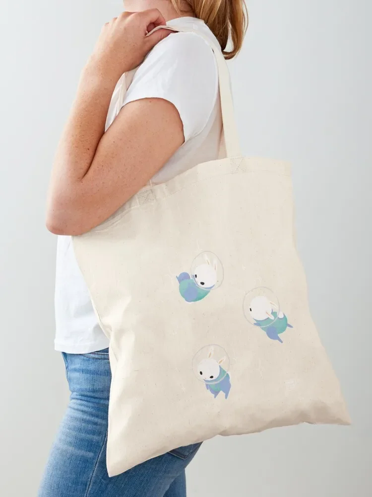 Space Bunnies Tote Bag Women's handbag Customizable tote bag Women's shopper Canvas Tote Bag